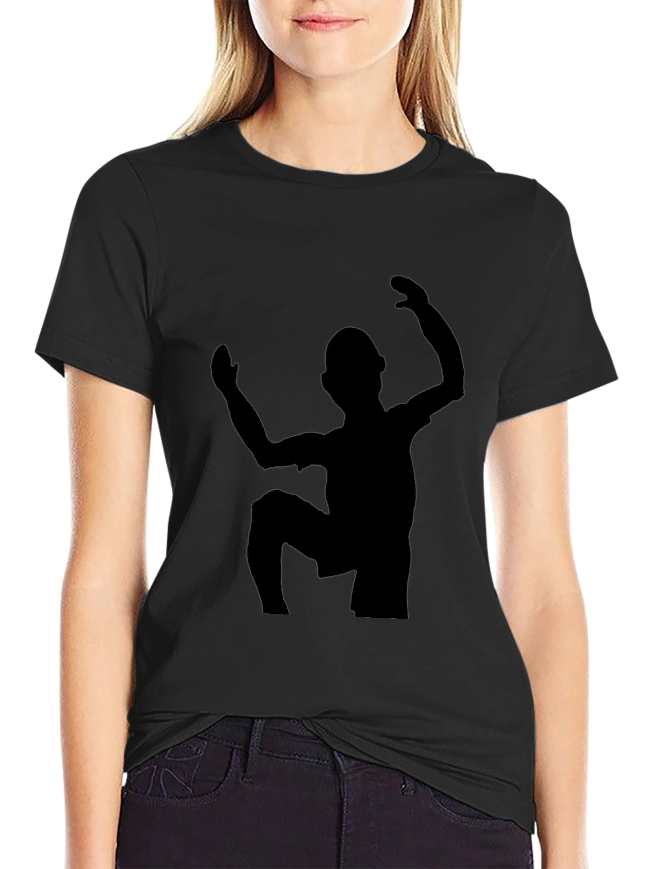 Silhouette Climber Graphic Tee - Unisex Black T-Shirt