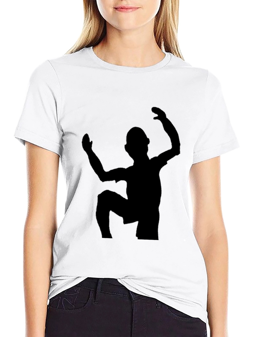 Silhouette Climber Graphic Tee - Unisex Black T-Shirt