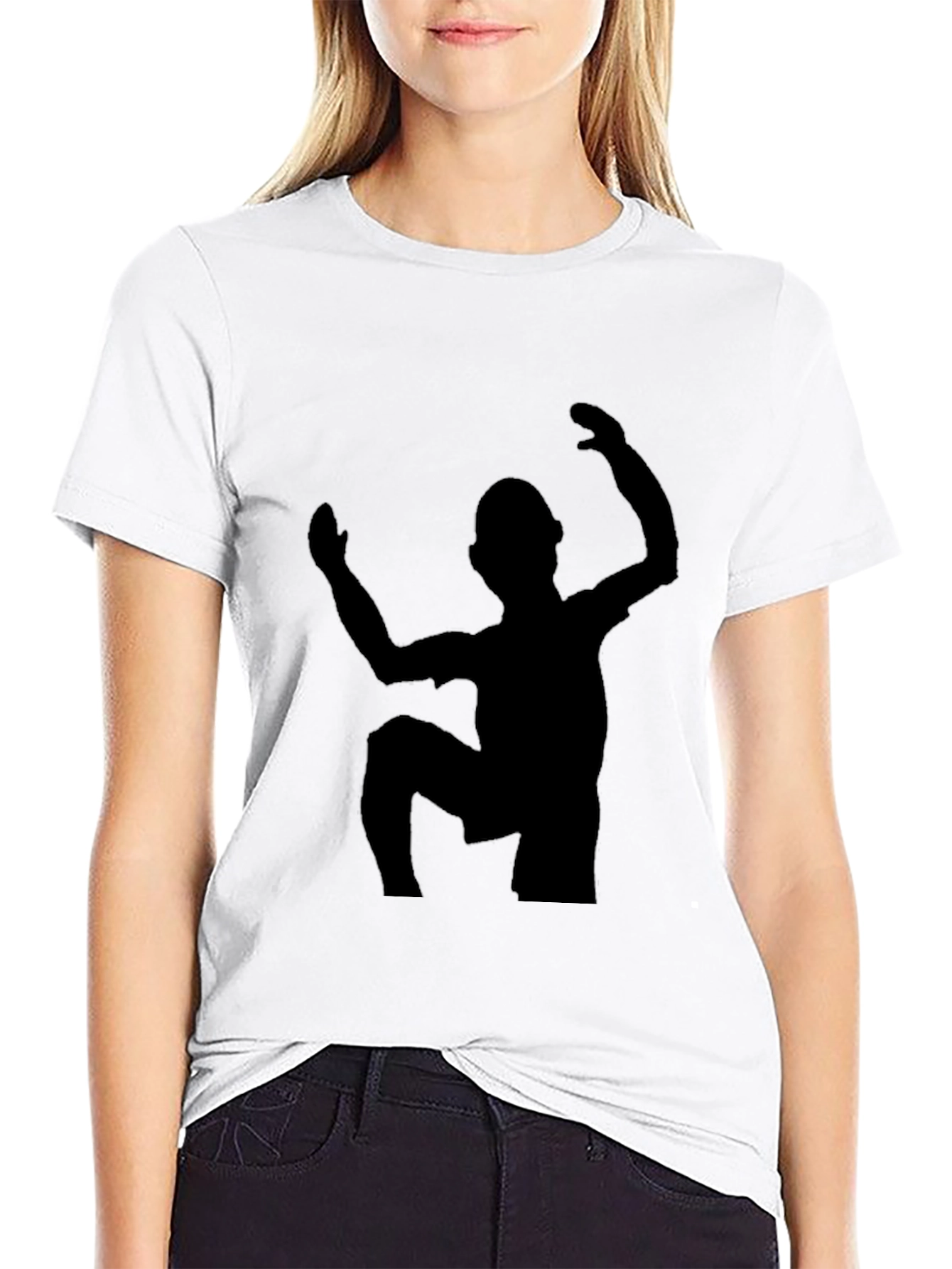 Silhouette Climber Graphic Tee - Unisex Black T-Shirt