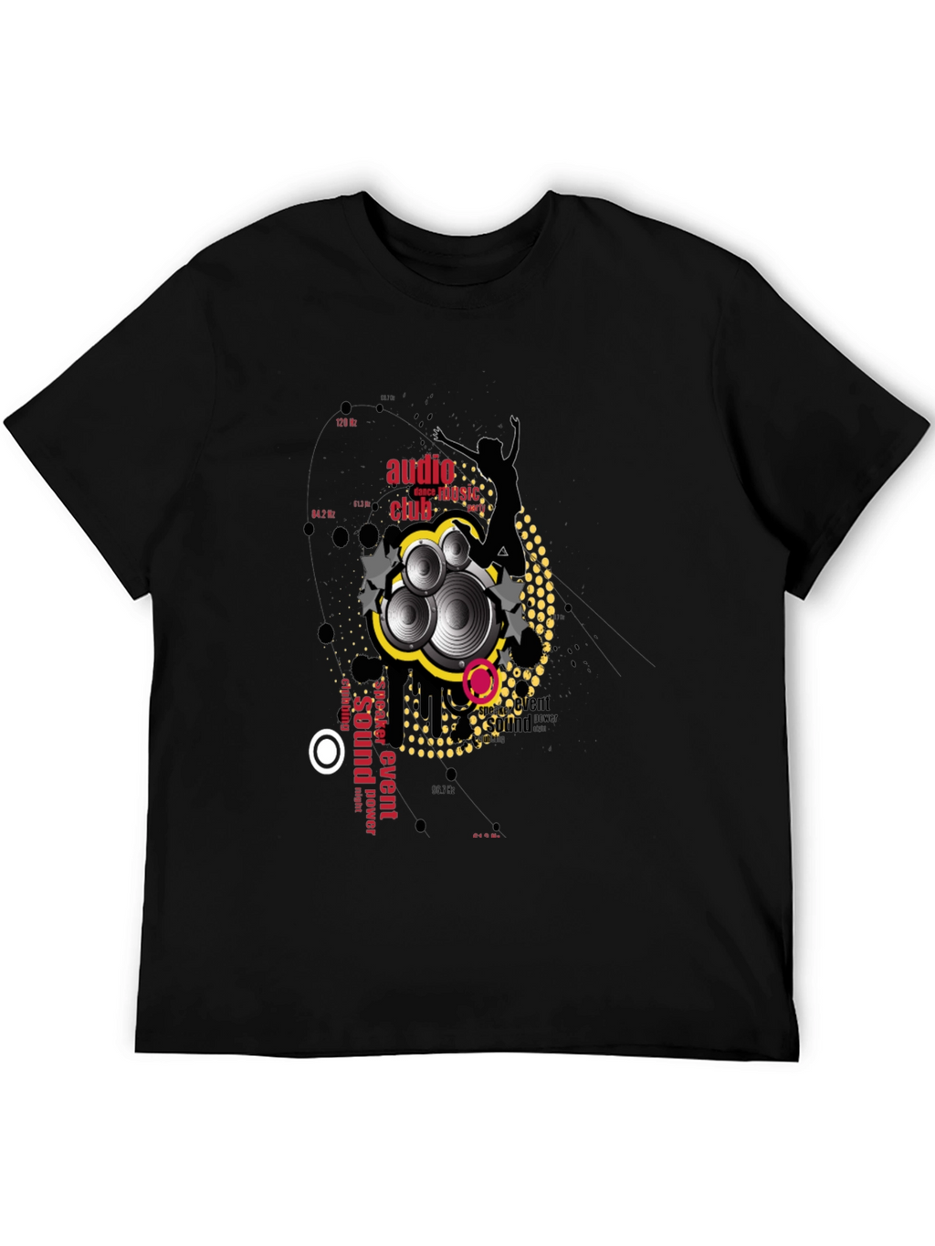 Audio Club Graphic Black T-Shirt