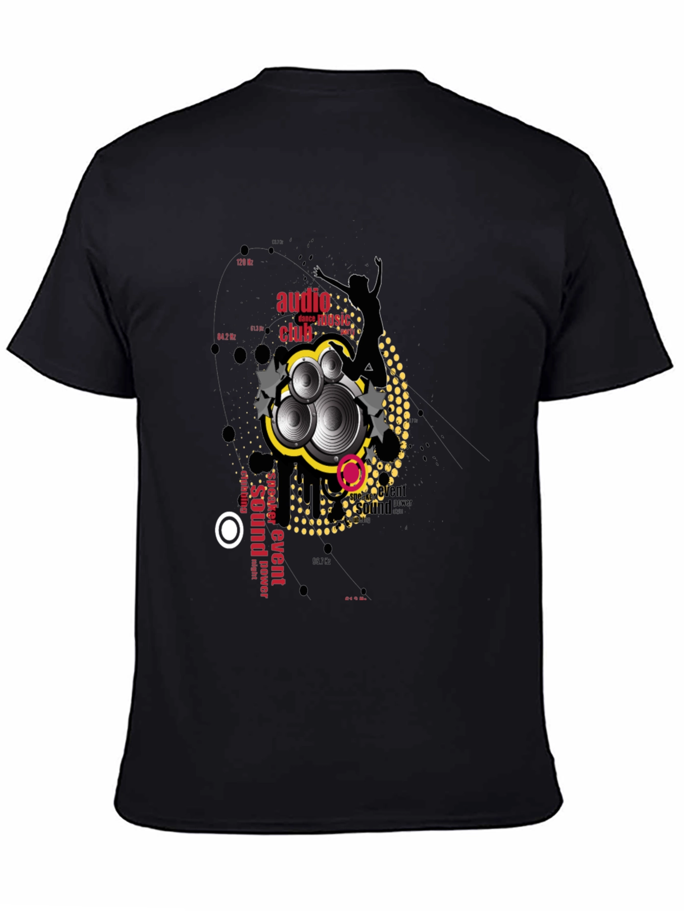 Audio Club Graphic Black T-Shirt