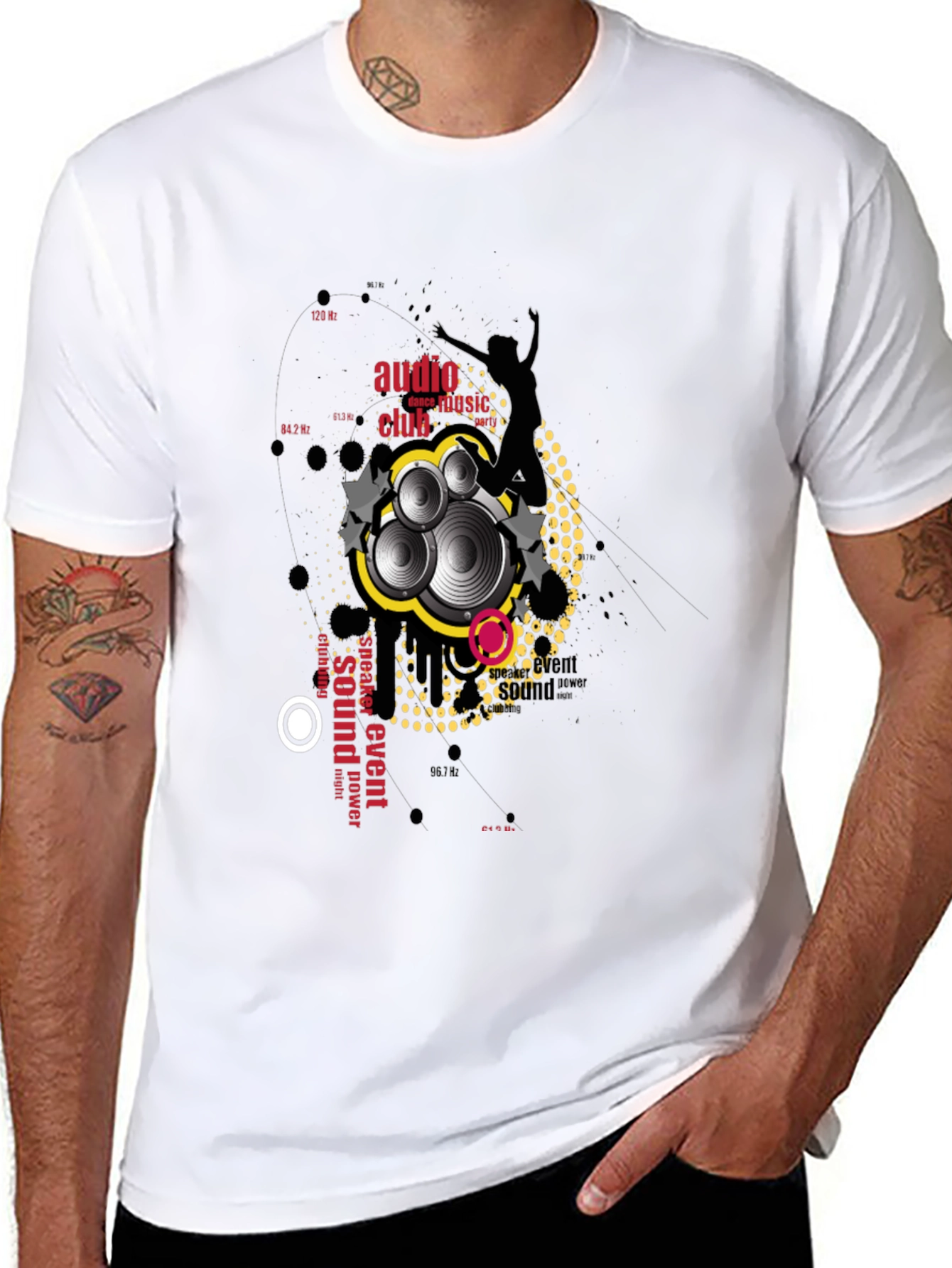 Audio Club Graphic Black T-Shirt