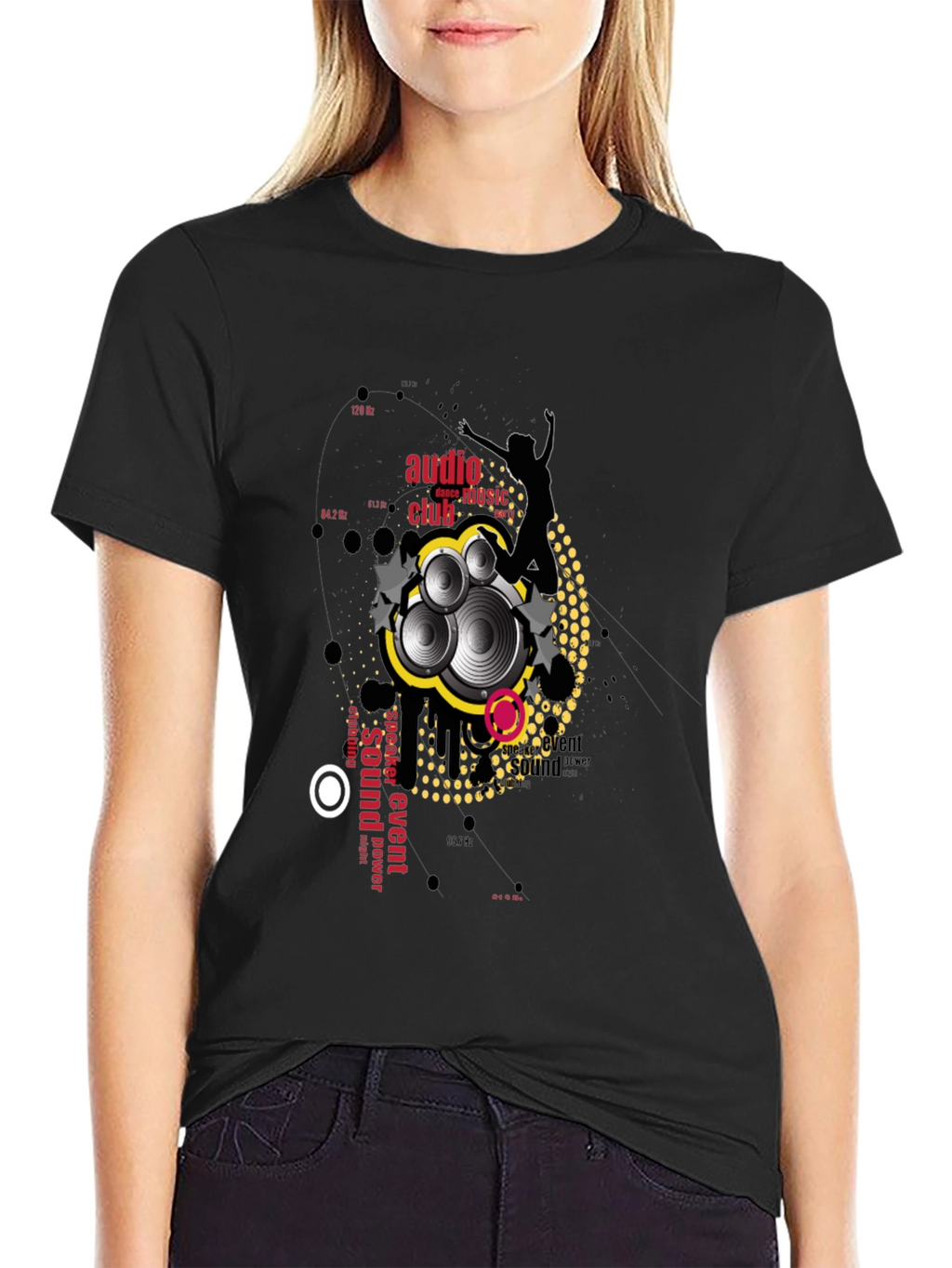 Audio Club Graphic Black T-Shirt