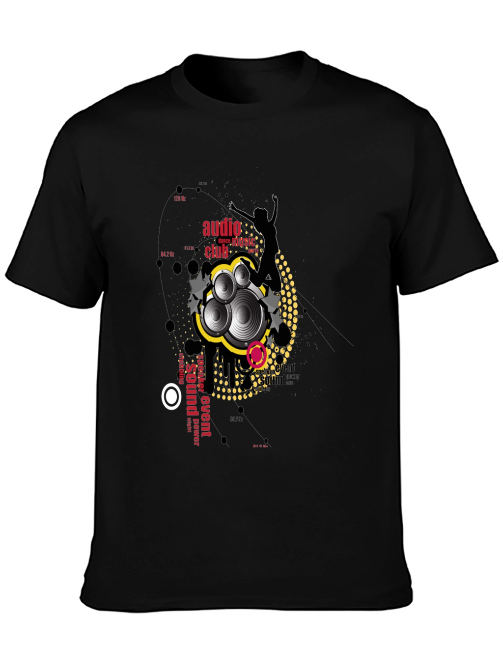 Audio Club Graphic Black T-Shirt
