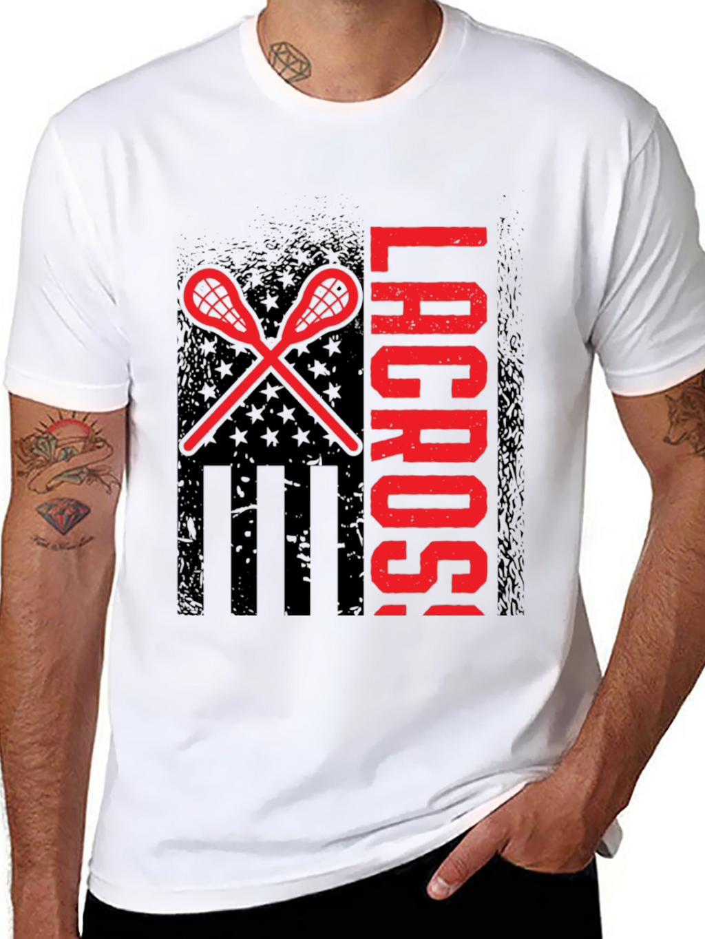 Lacrosse Sticks Graphic T-Shirt