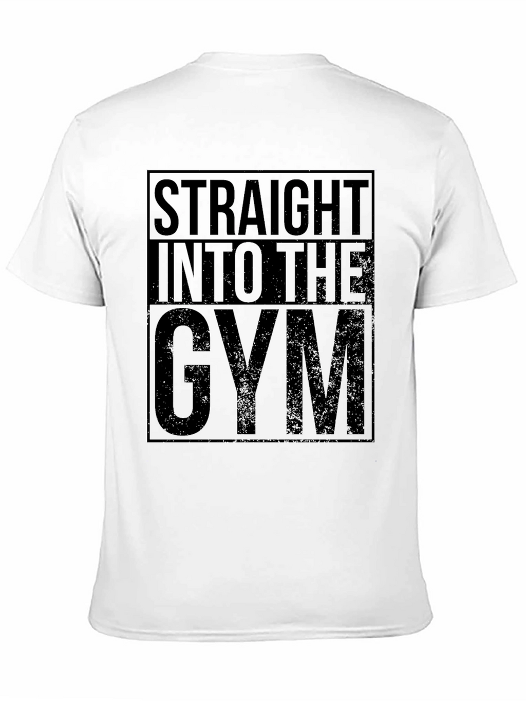 Straight Into The Gym Graphic Tee - Black