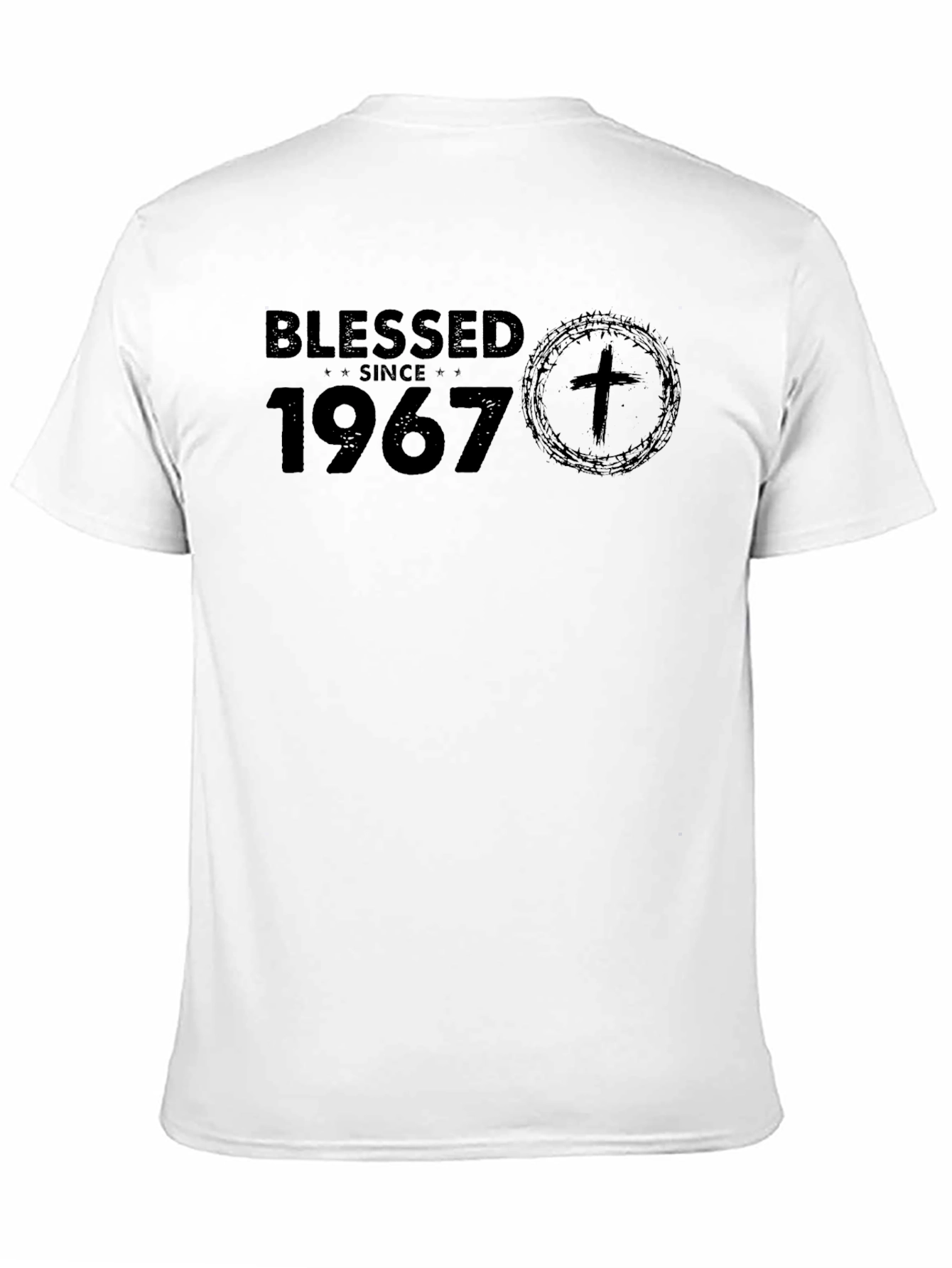 Blessed Since 1967 Black T-Shirt