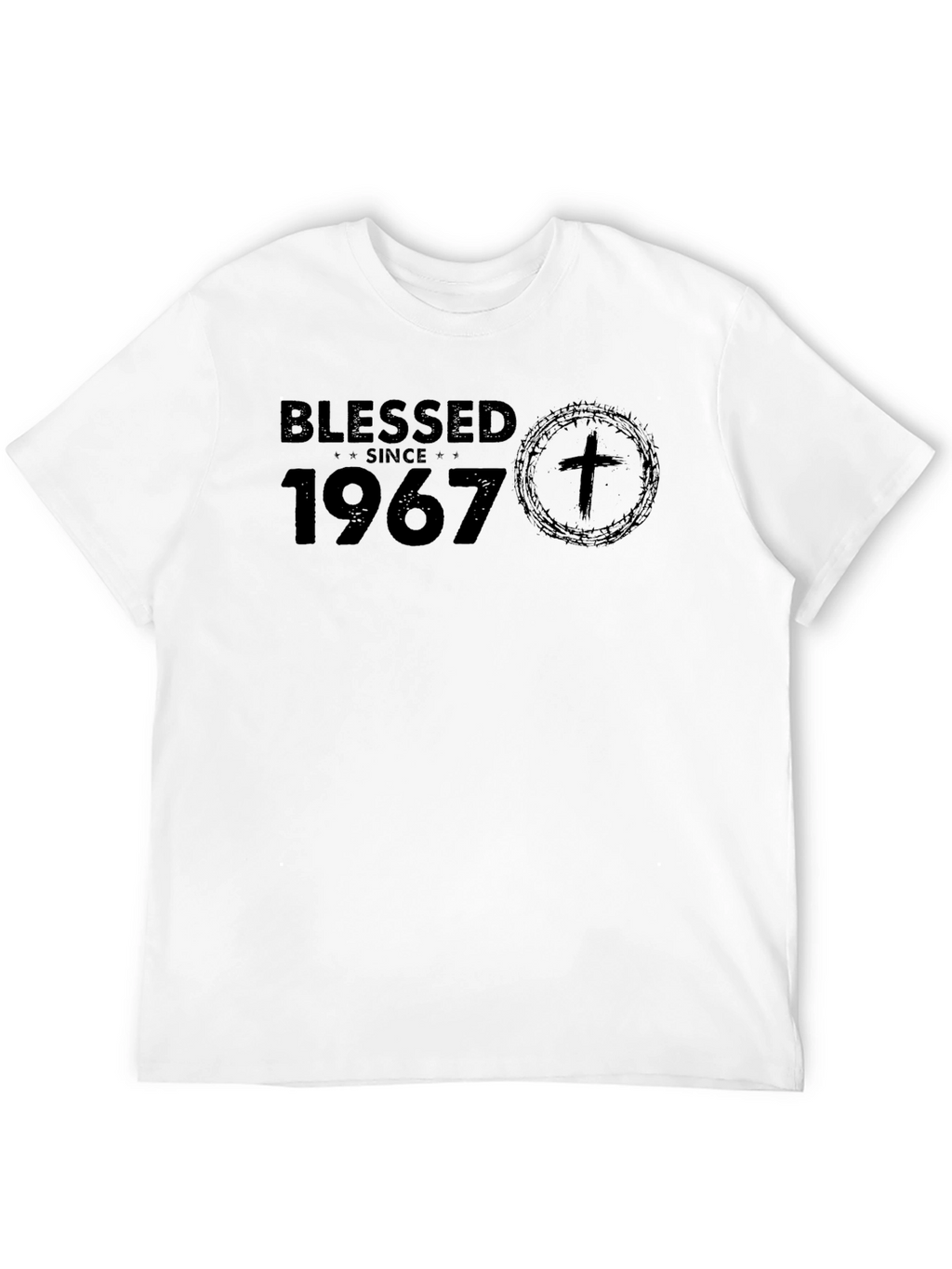Blessed Since 1967 Black T-Shirt