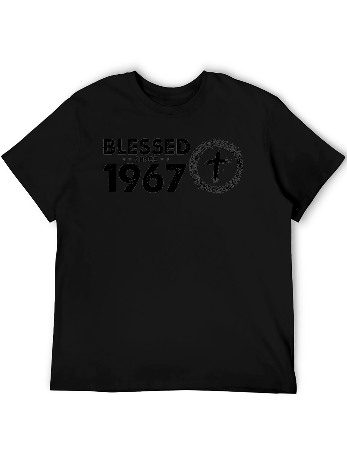 Blessed Since 1967 Black T-Shirt