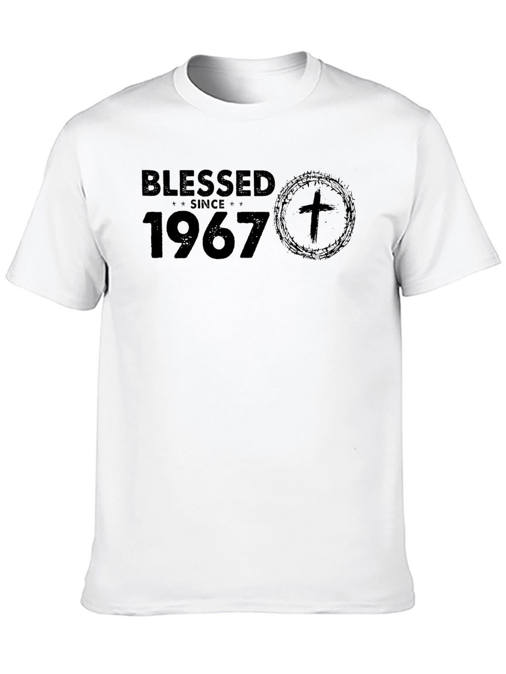 Blessed Since 1967 Black T-Shirt