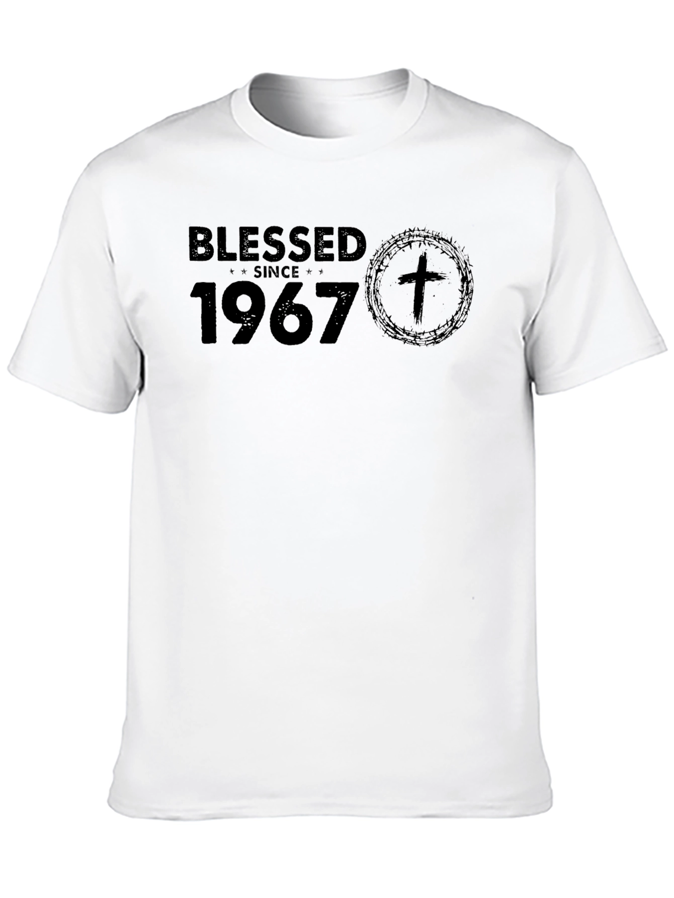 Blessed Since 1967 Black T-Shirt