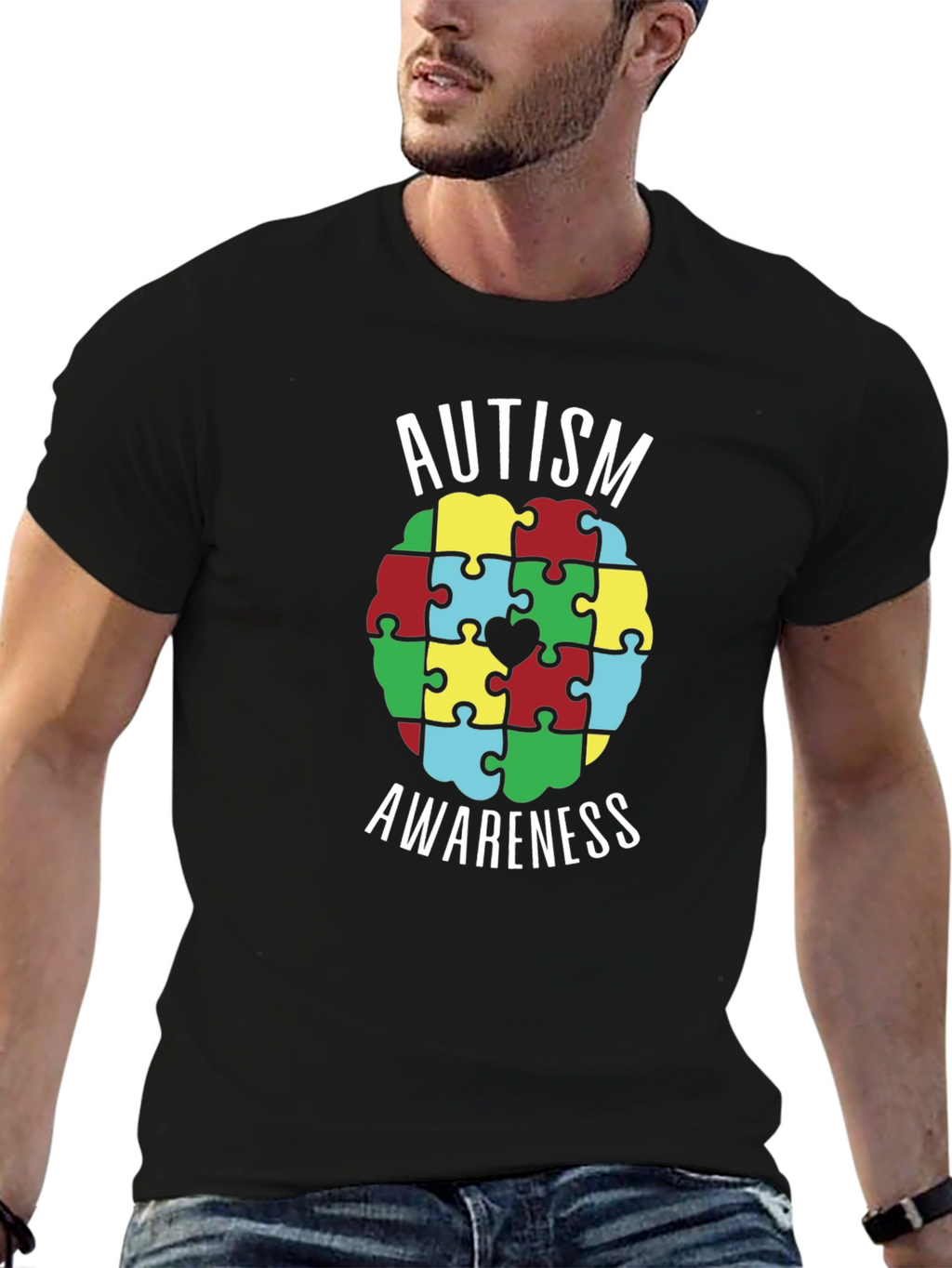 Autism Awareness Puzzle Heart T-Shirt