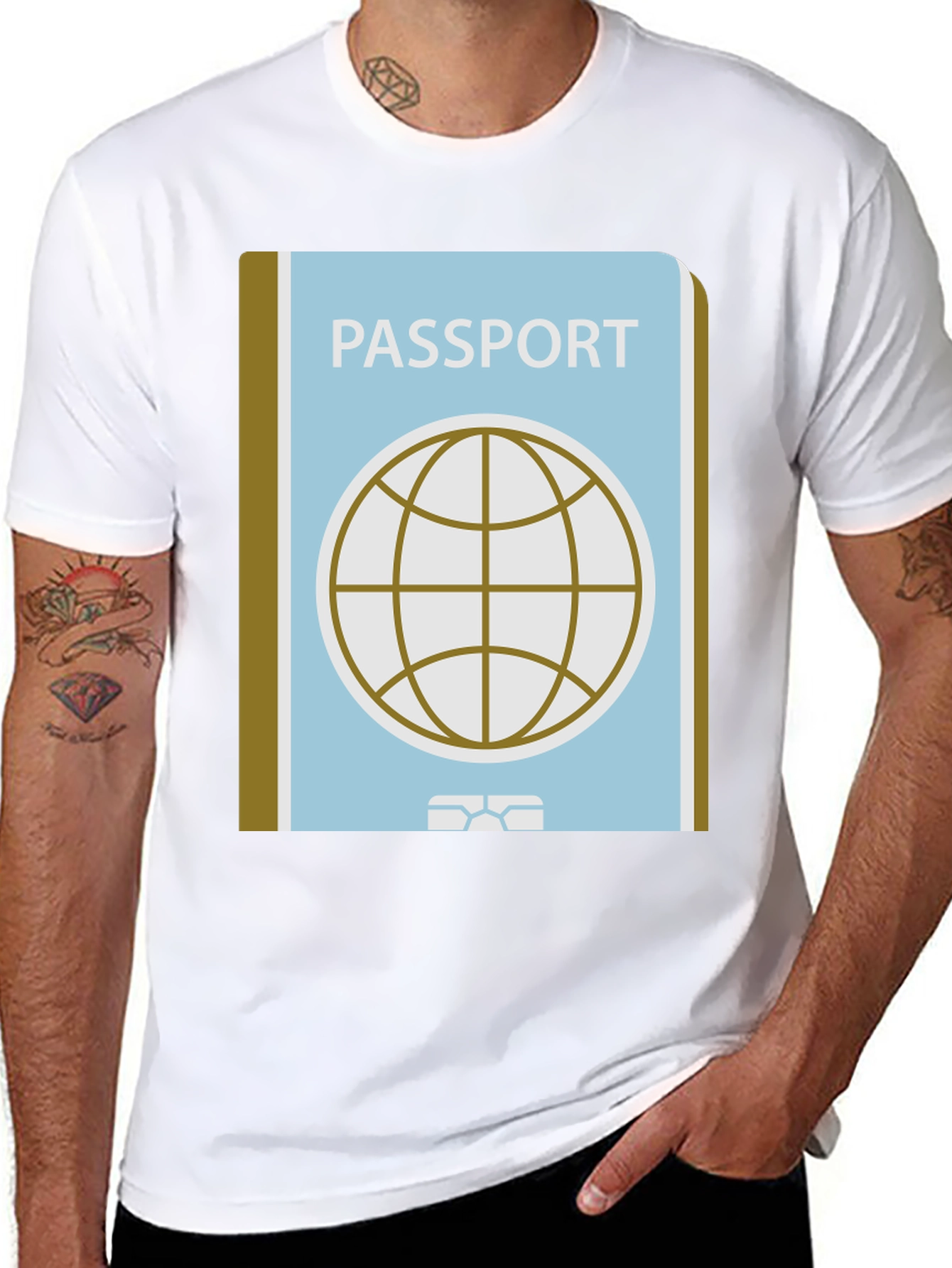 Passport Graphic T-Shirt - Travel Ready Style