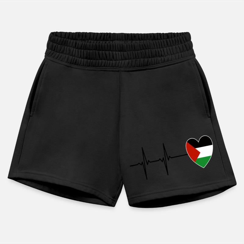 Palestine flag, ECG , Love Palestine , Heart,