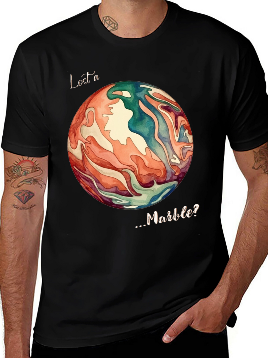 Lost a Marble? Graphic Tee - Quirky Unique Design