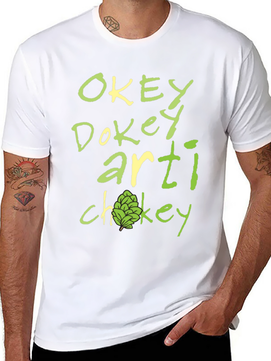 Okey Dokey Artichokey Funny Graphic T-Shirt