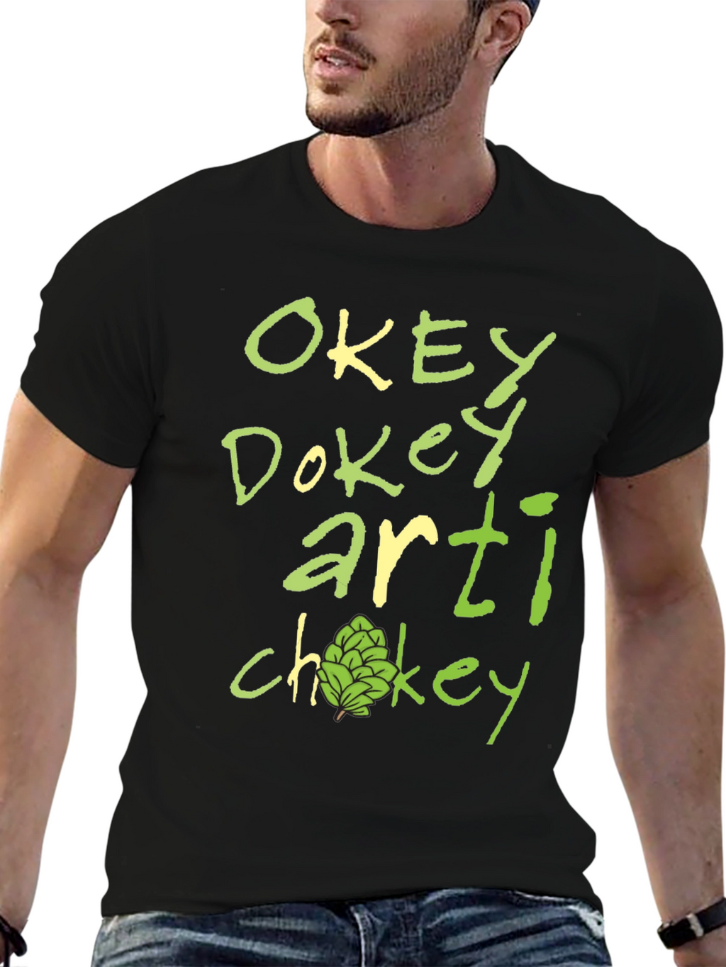 Okey Dokey Artichokey Funny Graphic T-Shirt
