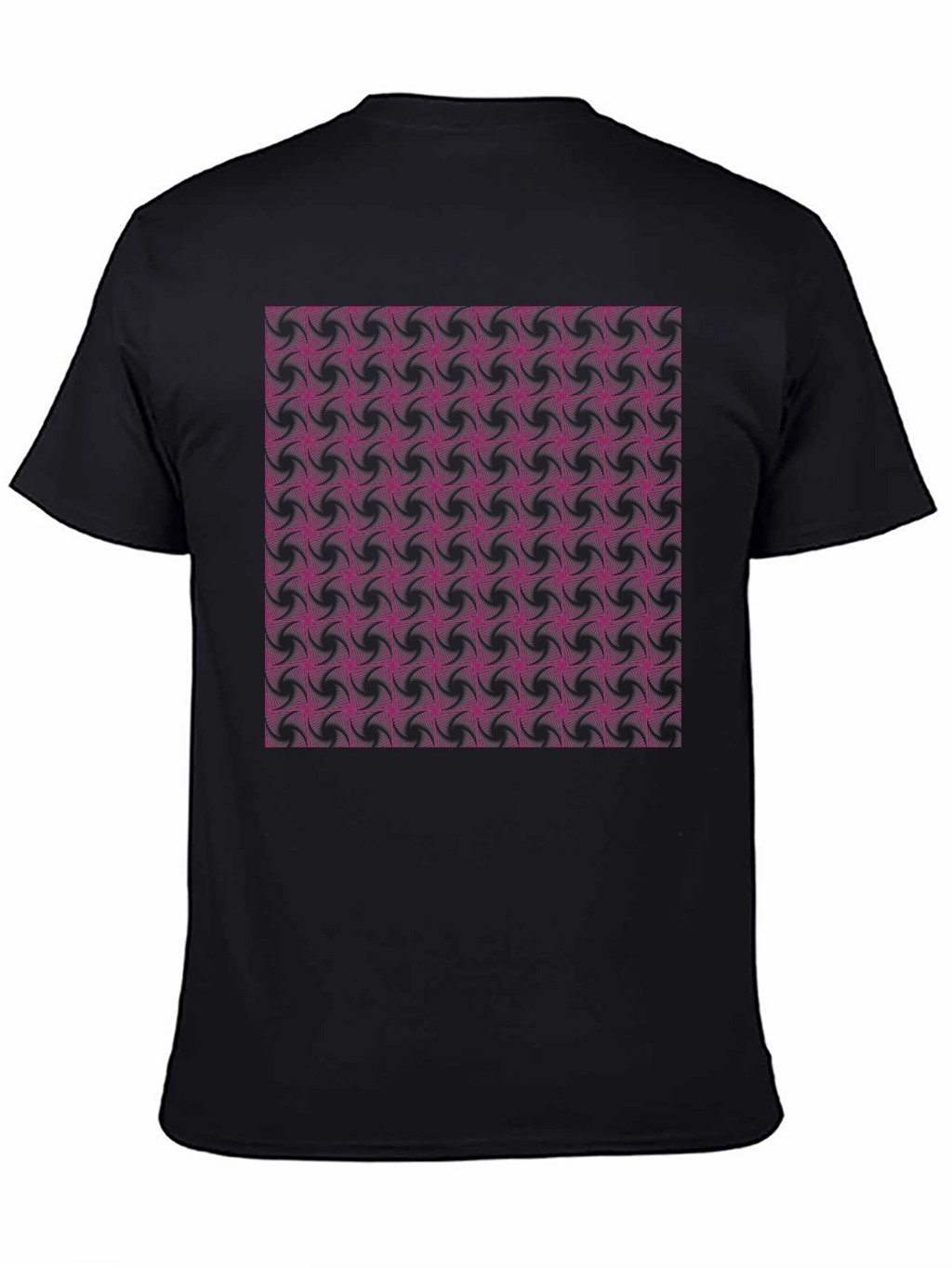 Geometric Pattern Black T-Shirt