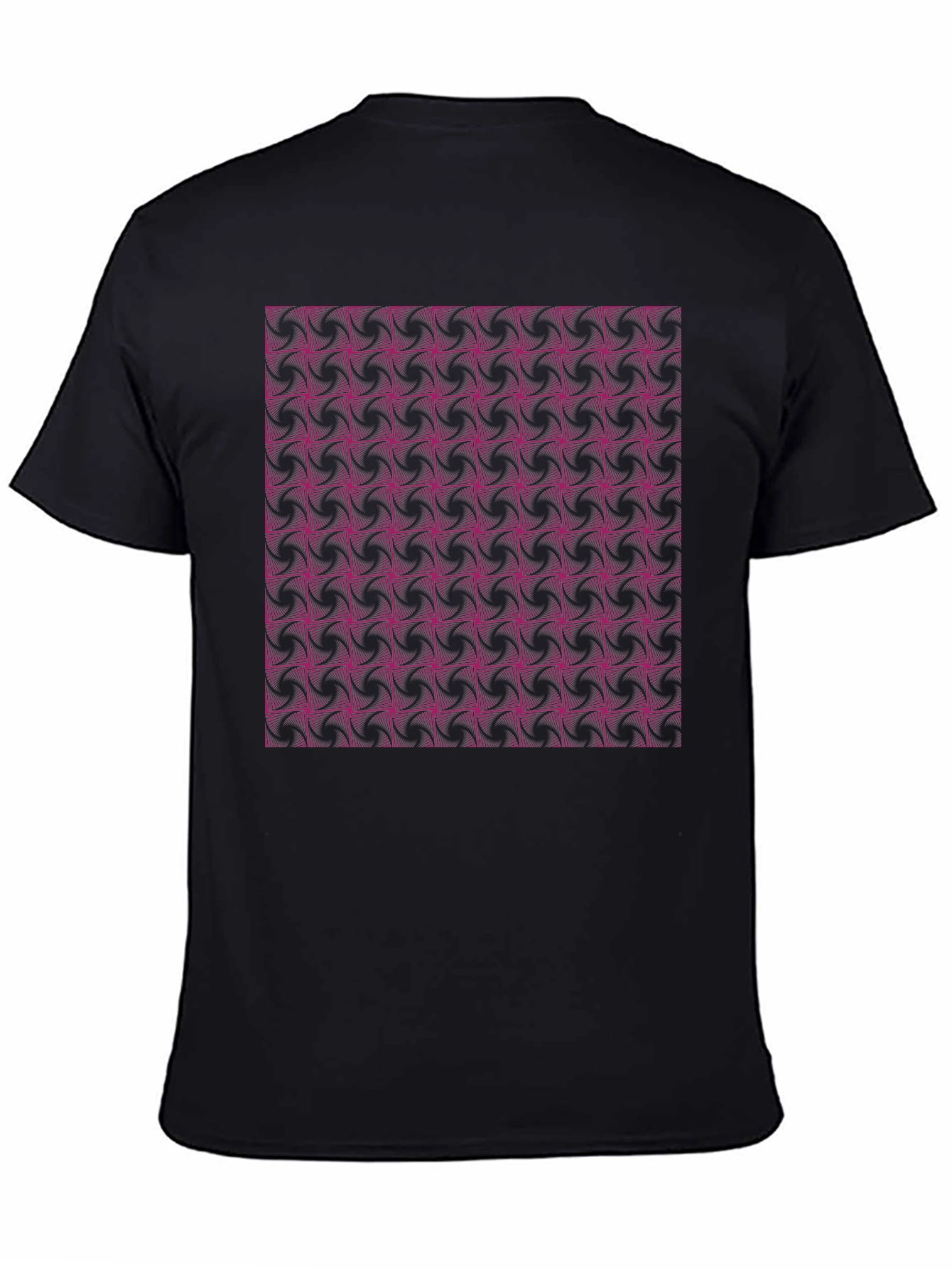 Geometric Pattern Black T-Shirt