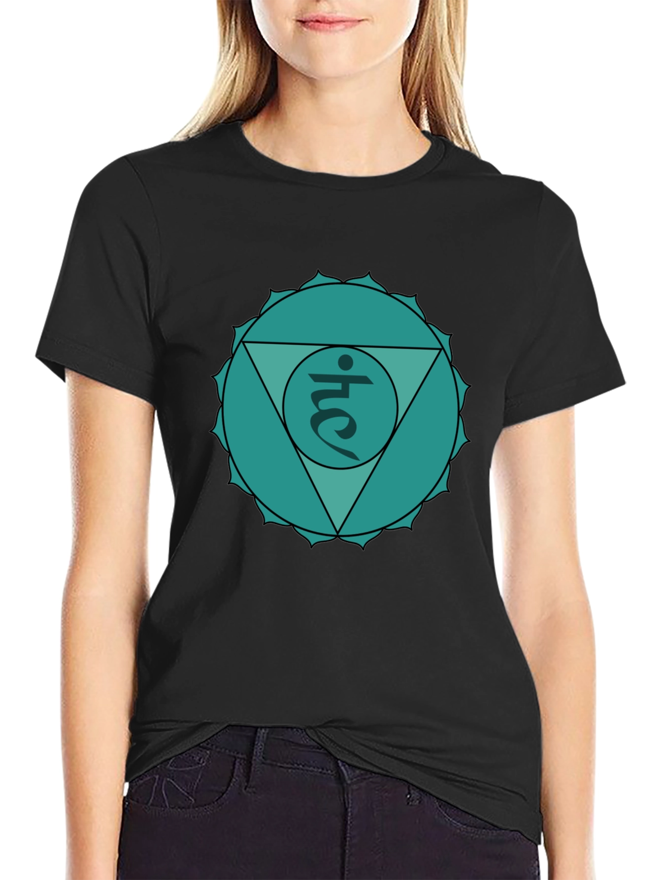 Heart Chakra T-Shirt - Anahata Symbol Design