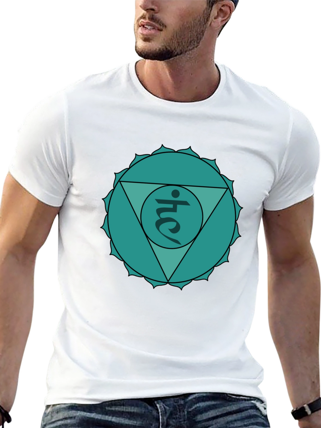 Heart Chakra T-Shirt - Anahata Symbol Design