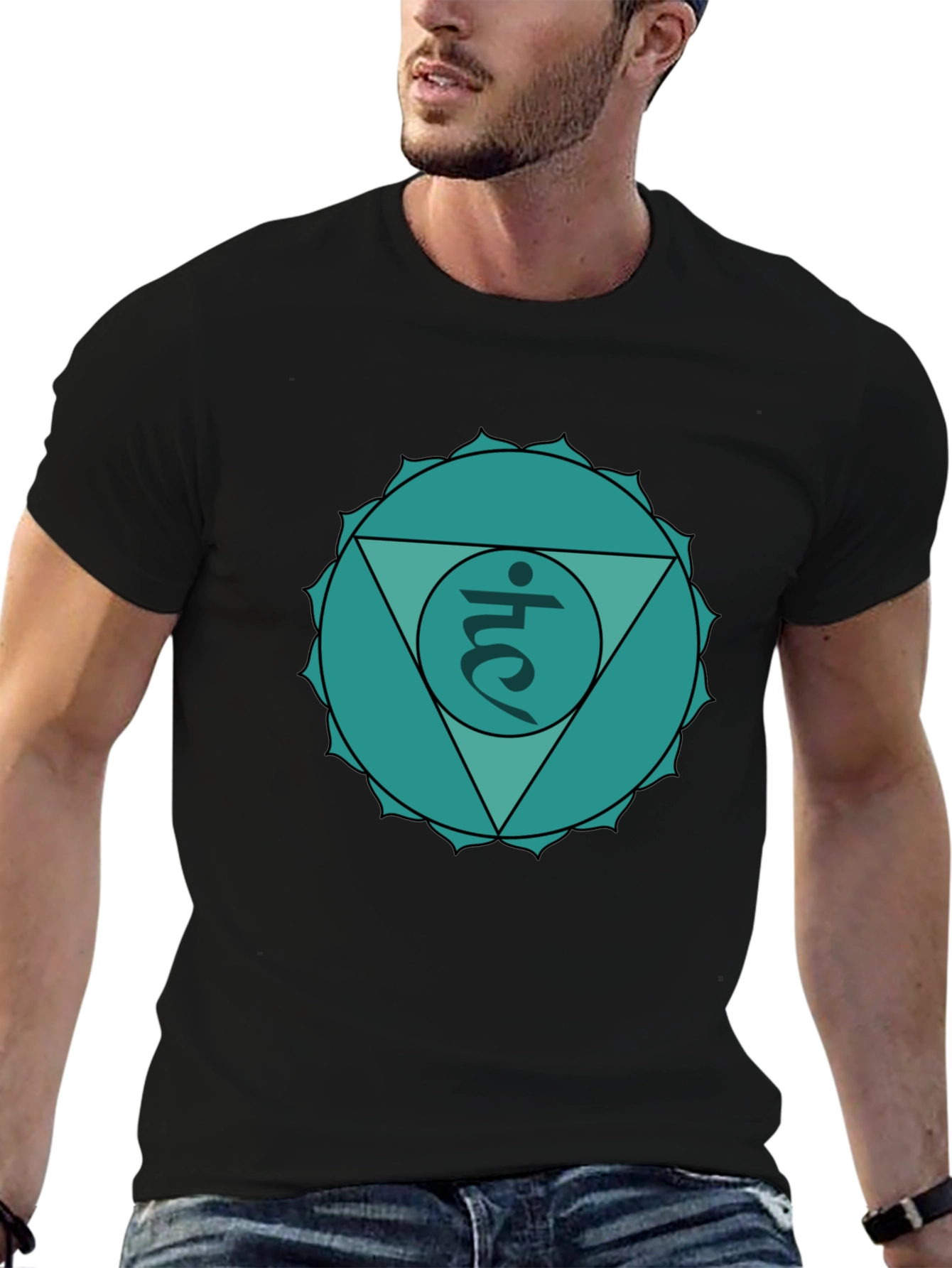 Heart Chakra T-Shirt - Anahata Symbol Design