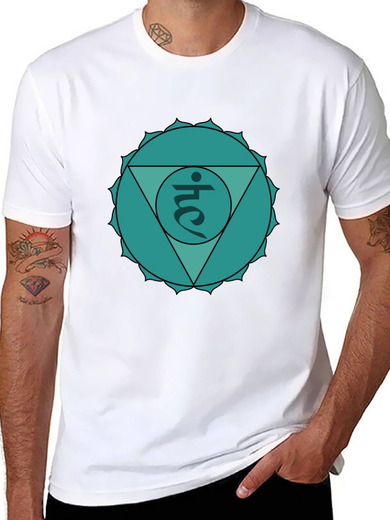 Heart Chakra T-Shirt - Anahata Symbol Design