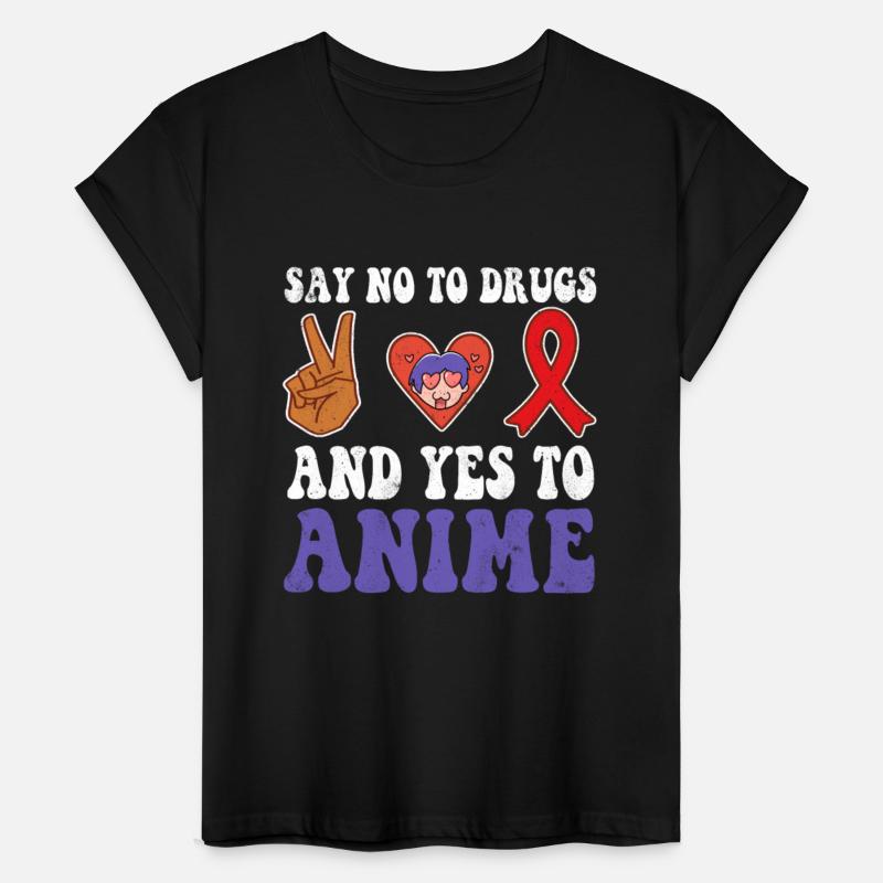 Peace Ribbon Week Awareness Yes Anime Wear Red