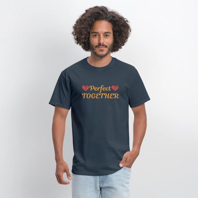 perfect together love couple t-shirt