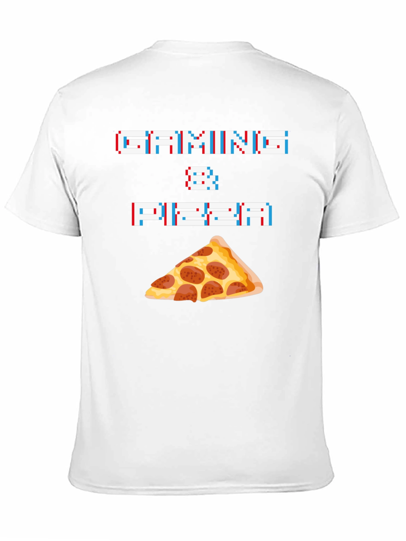 Gaming & Pizza Graphic T-Shirt - Gamer Foodie Tee