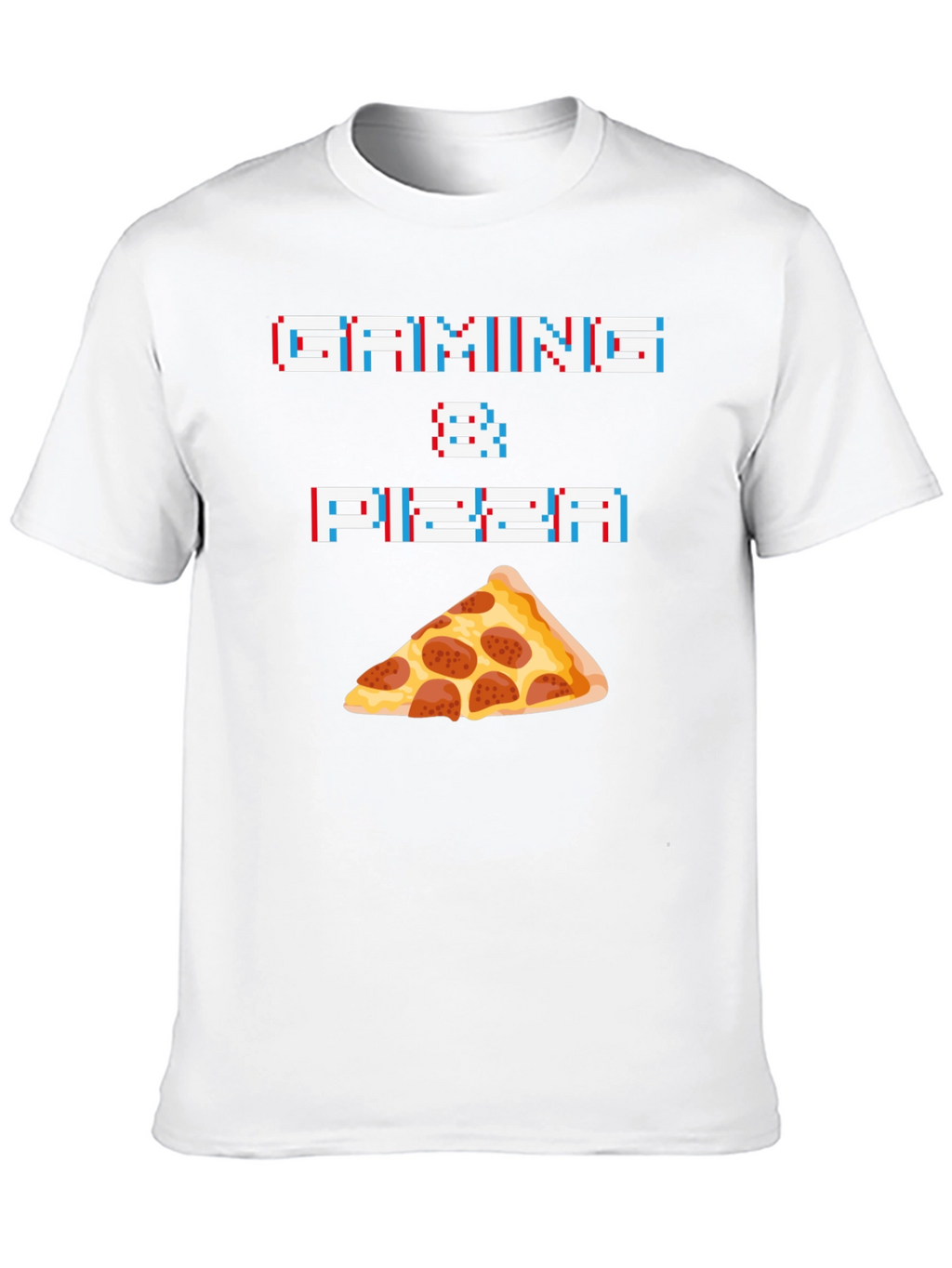 Gaming & Pizza Graphic T-Shirt - Gamer Foodie Tee