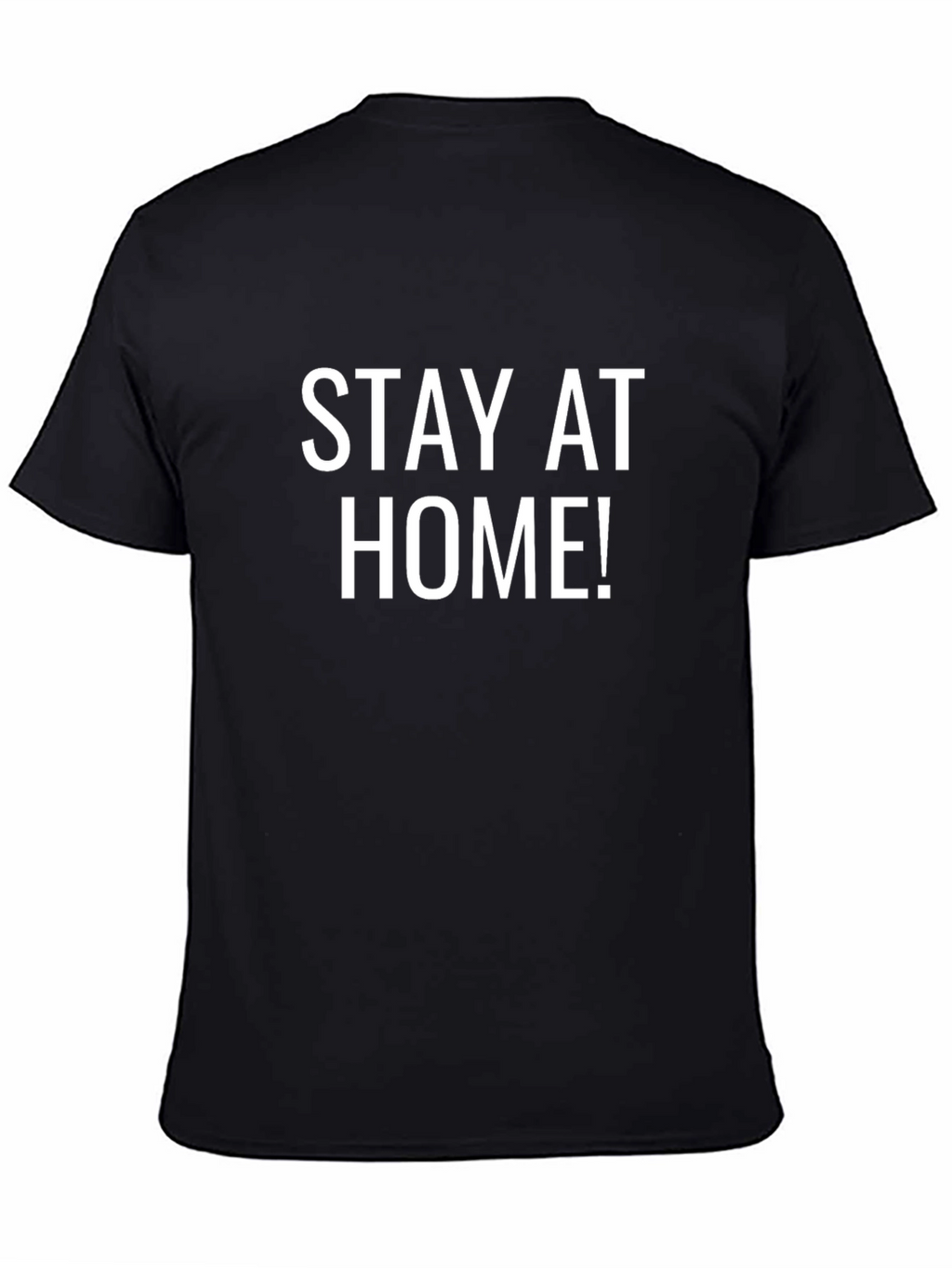 Stay At Home Black Graphic Tee