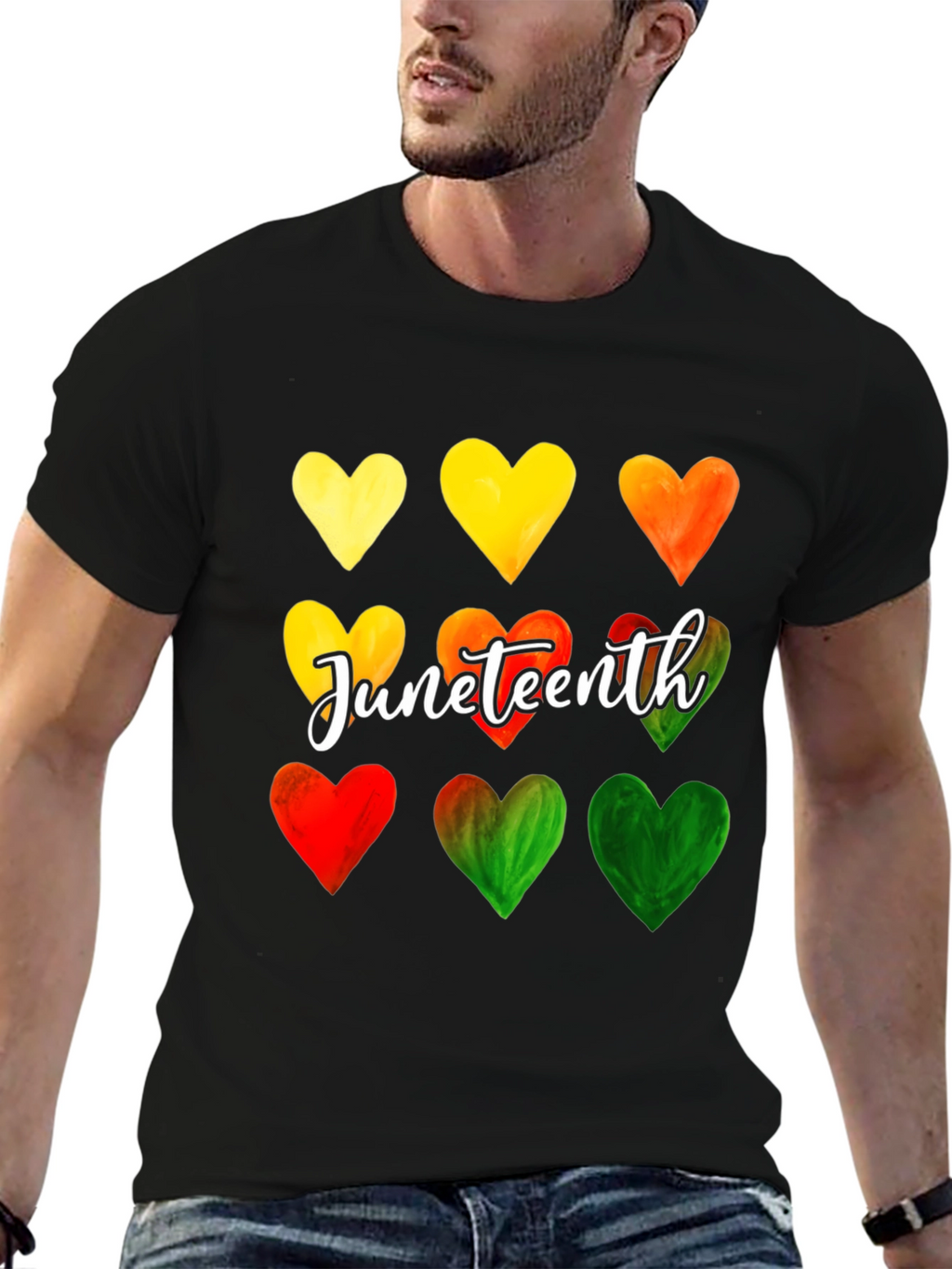 Juneteenth Heart Tee - Celebrate Freedom