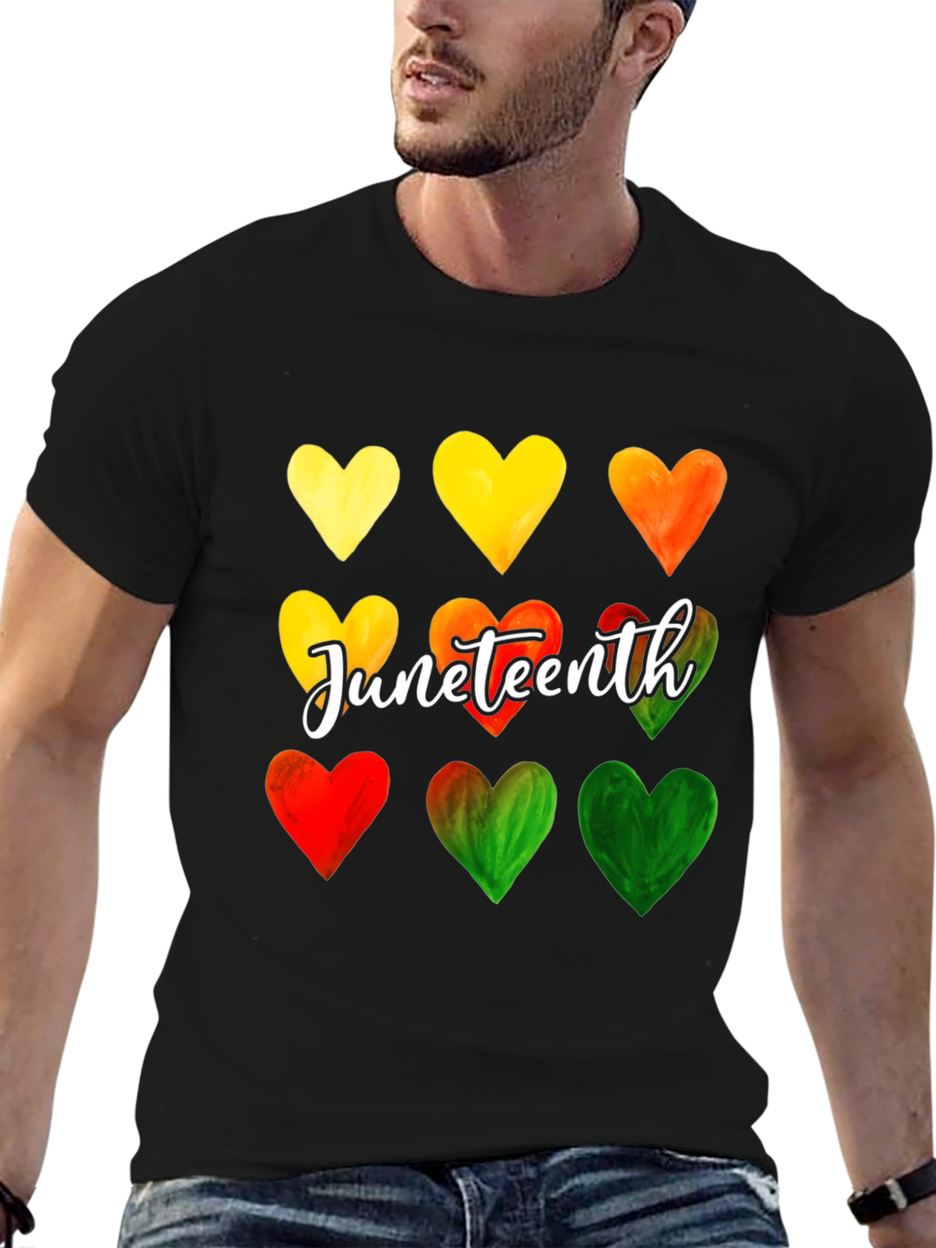 Juneteenth Heart Tee - Celebrate Freedom