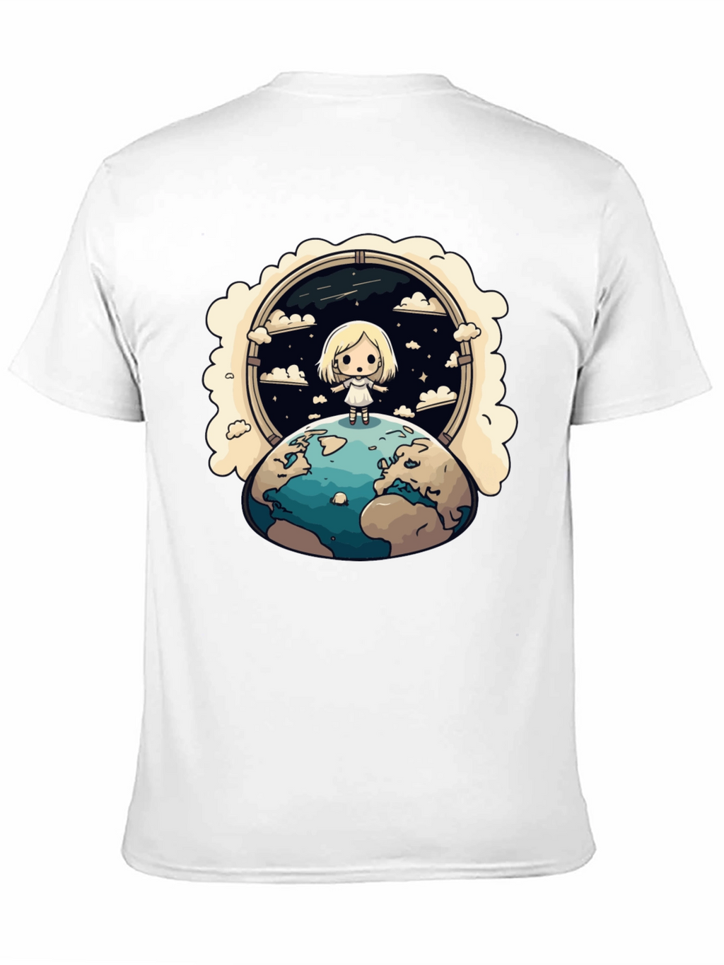 Cartoon Earth Child T-Shirt
