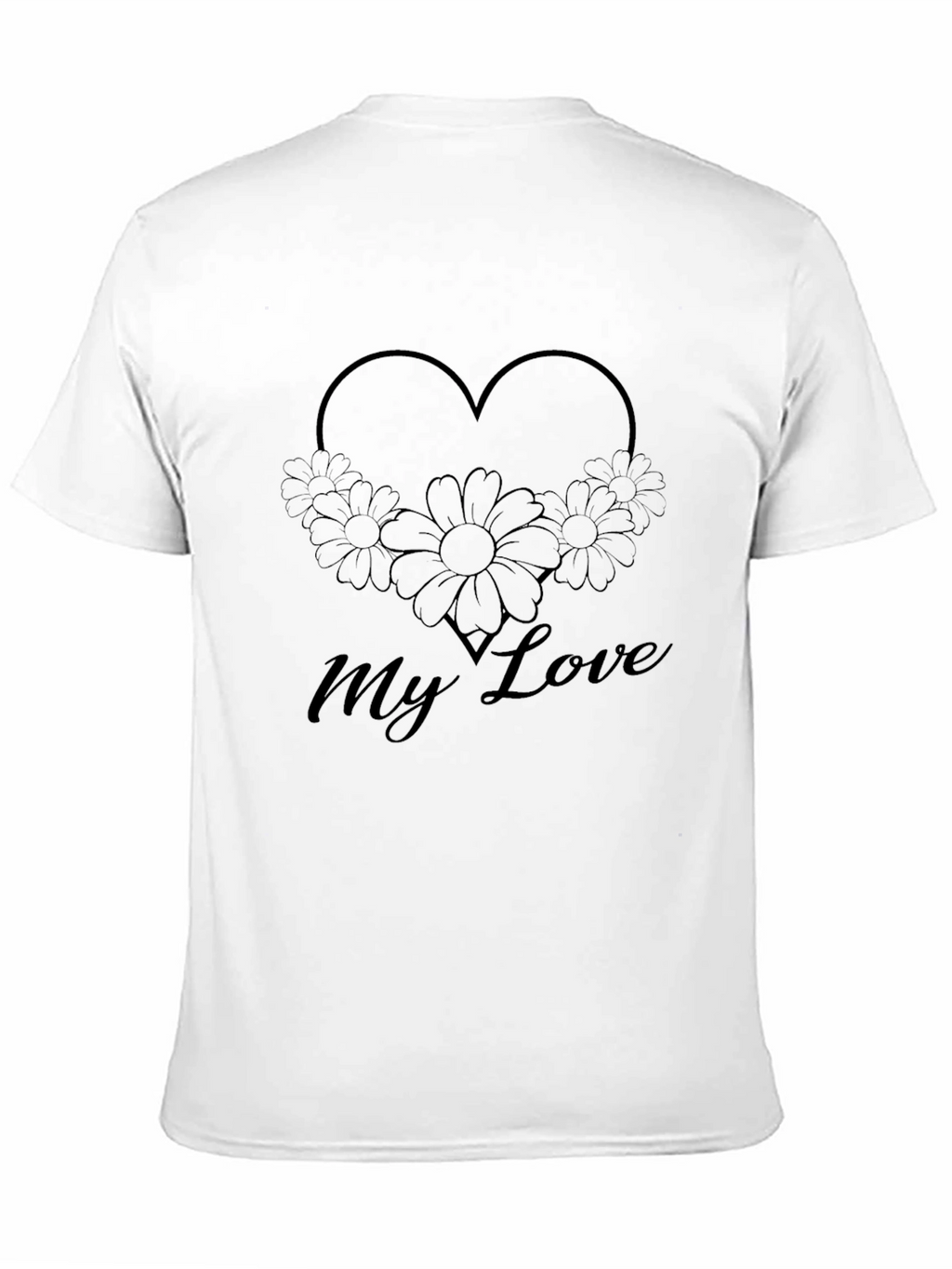 My Love Floral Heart Graphic Tee
