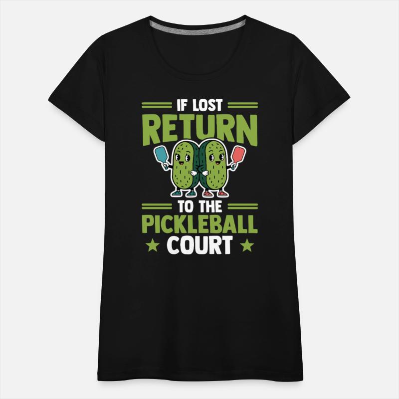 Pickleball Funny Kawaii Pickle Paddleball Design