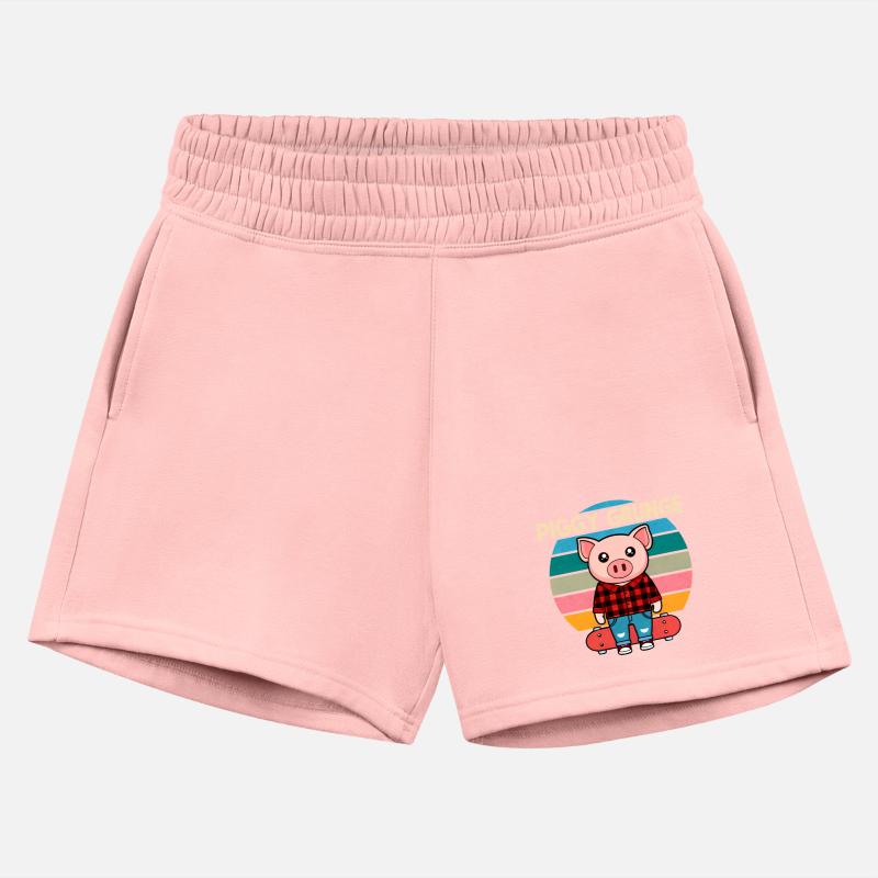 Piggy Grunge Pig Skater Retro 90s.