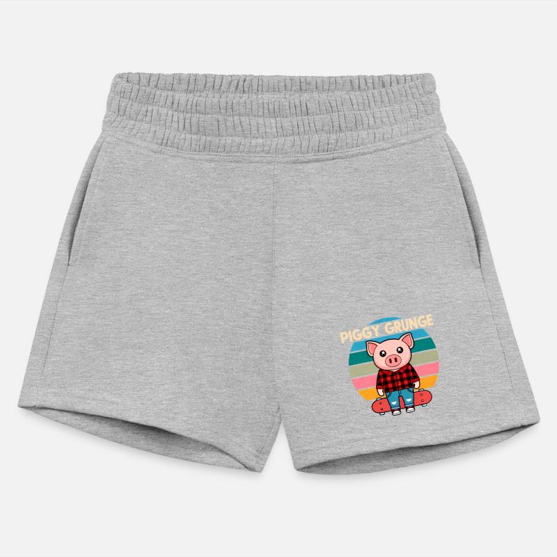 Piggy Grunge Pig Skater Retro 90s.