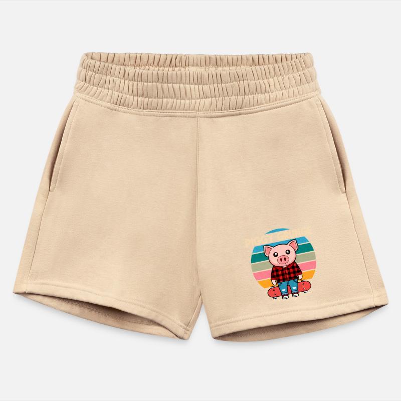 Piggy Grunge Pig Skater Retro 90s.