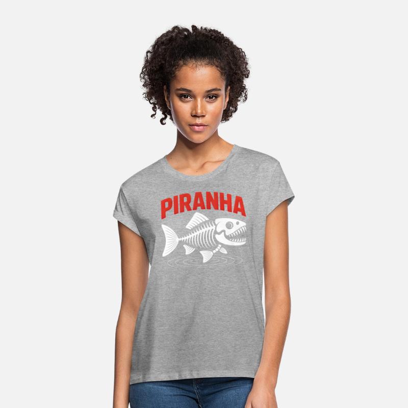 Piranha Skeleton Logo – Bold Predator Style