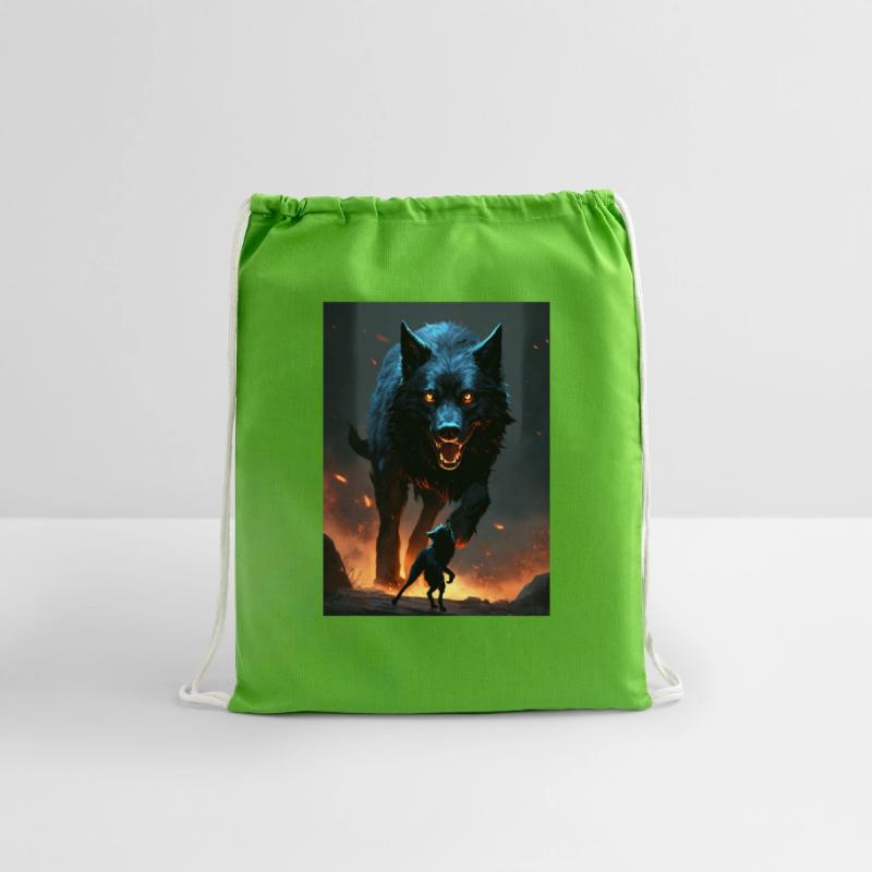 pitch black dire wolf