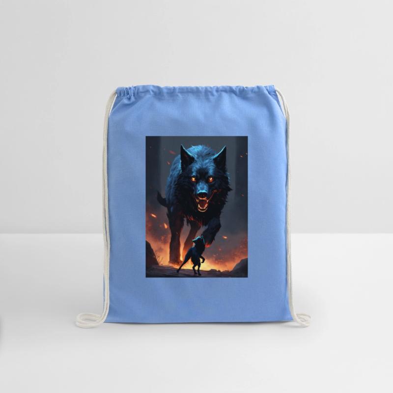 pitch black dire wolf