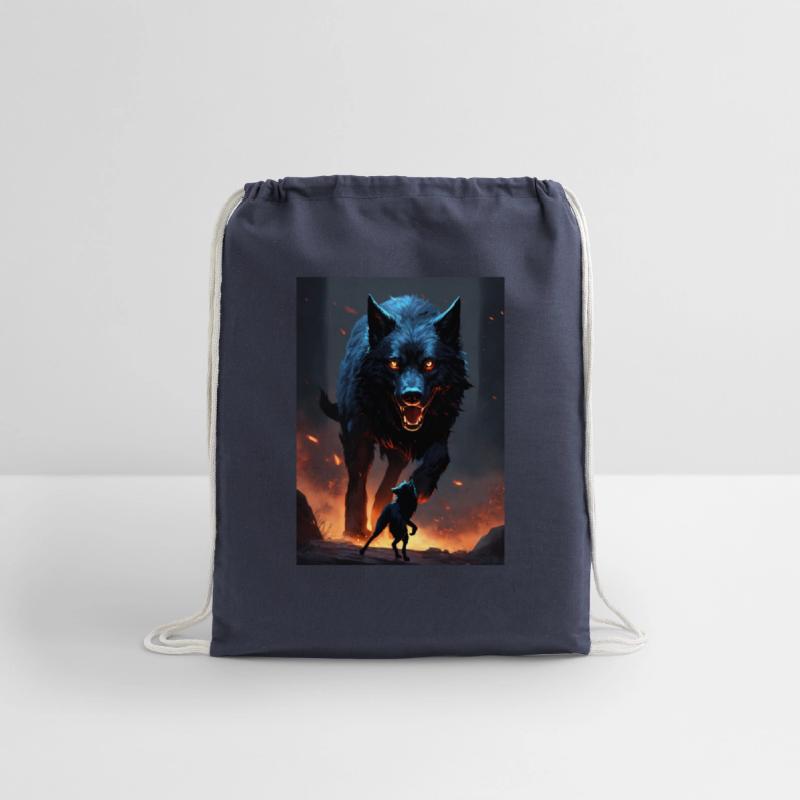 pitch black dire wolf