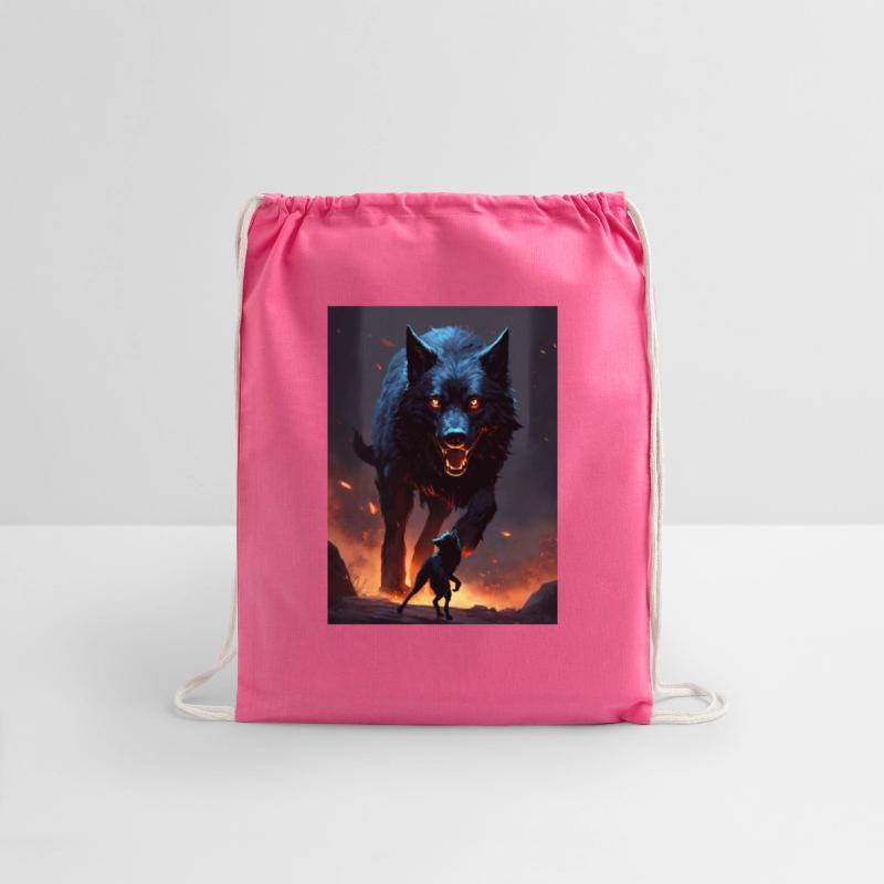 pitch black dire wolf