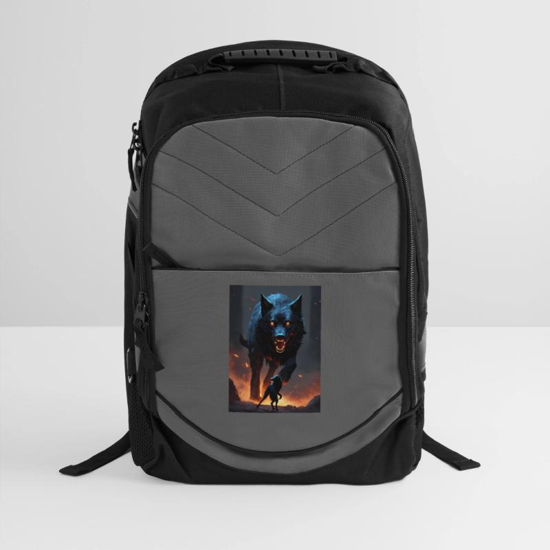 pitch black dire wolf