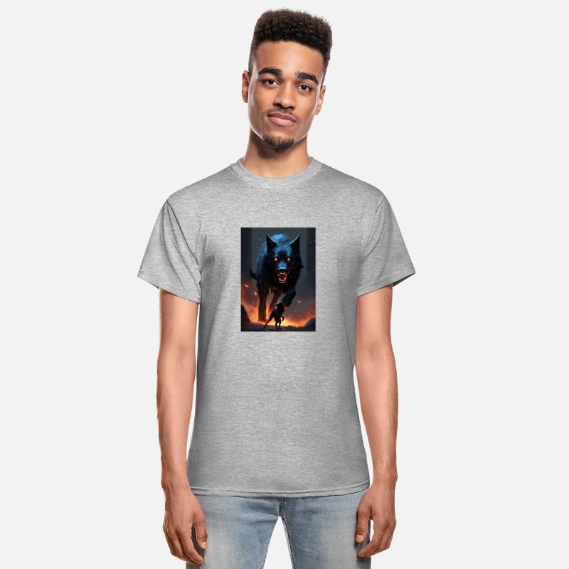 pitch black dire wolf