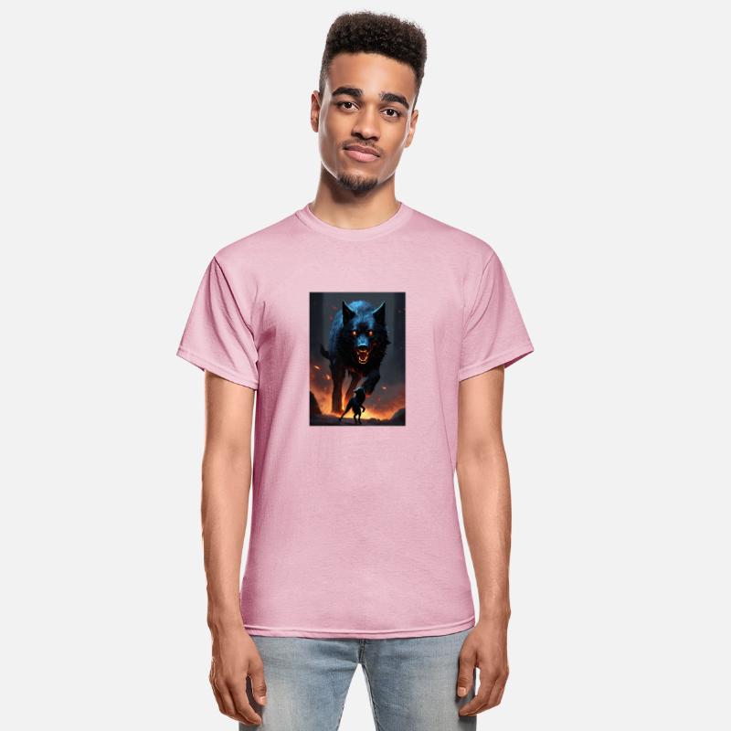 pitch black dire wolf