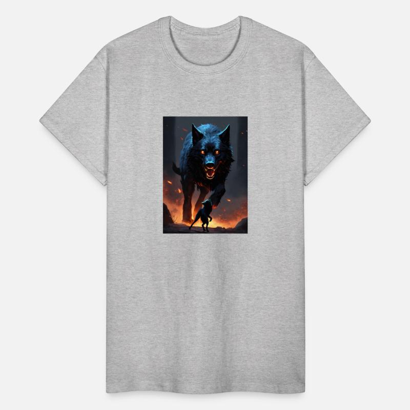 pitch black dire wolf