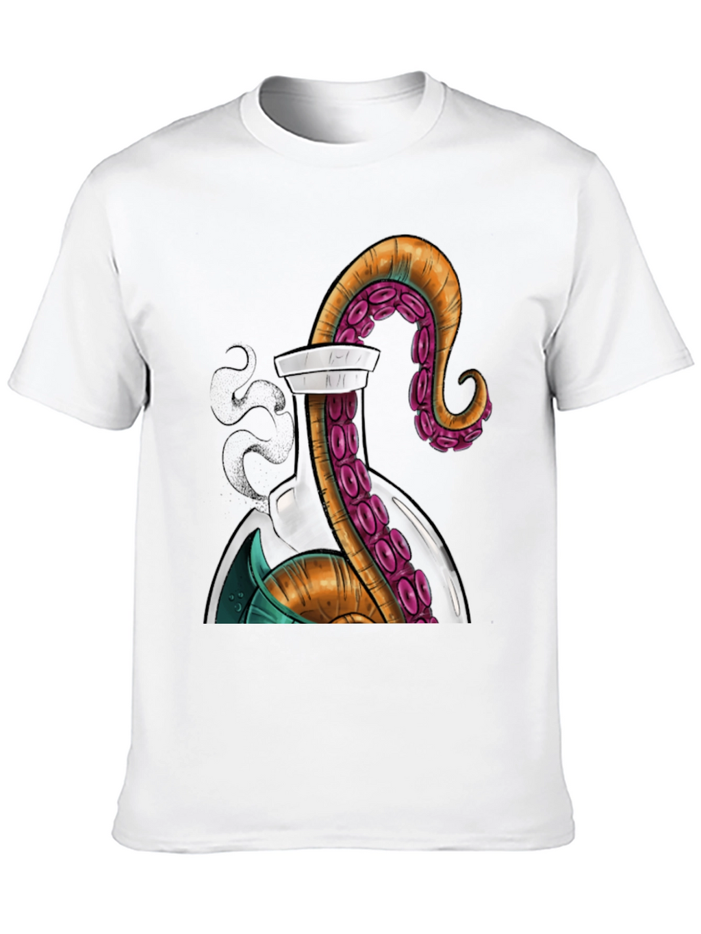 Octopus in a Bottle Graphic T-Shirt